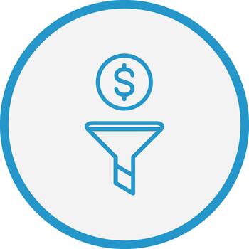 Filter Simplified Design Piece Mark vector