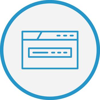 web navegador tecnología estilizado formar icono vector