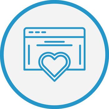 Heart Minimal UI Element Icon vector