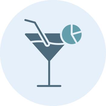 Cocktail Minimal UI Element Icon vector