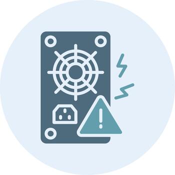 Short Circuit Web-Based Design Element Icon vector