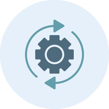 Process UX Focused Shape Element vector