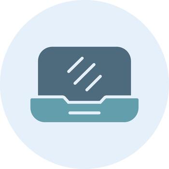 Laptop Gradient Style Element Art vector