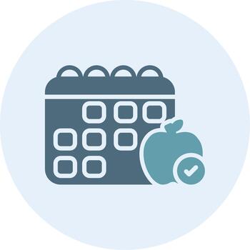 Diet Schedule Flat UI Form Symbol vector