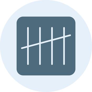 Tally Muted Tone Element Shape vector