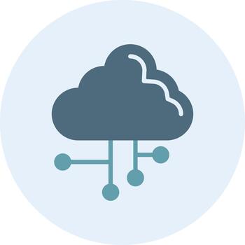 nube informática apagado tono elemento forma vector