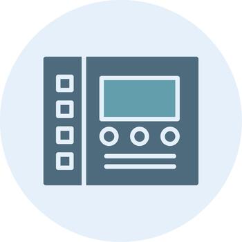 Control Panel Web Style Graphic Element vector