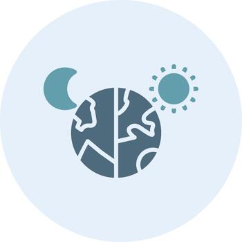 día y noche web estilo gráfico elemento vector