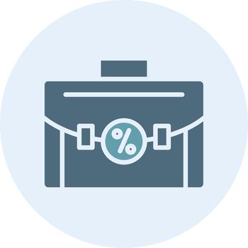 Briefcase Minimal UI Element Icon vector