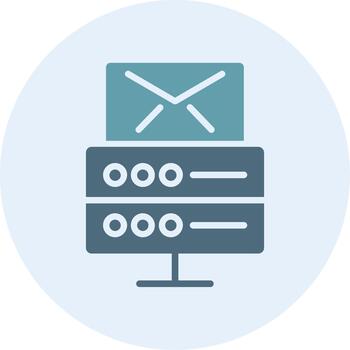 Email Hosting Minimal Art Object Form vector