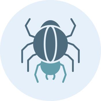 Spider Minimal UI Element Icon vector