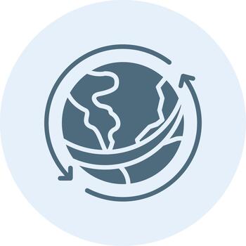 Earth Minimal UI Element Icon vector