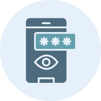 Show Password Responsive App Shape Graphic vector