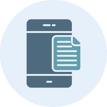 Document Simplified Line Mark Icon vector