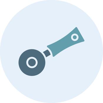 Pizza Cutter Outlined Frame Object Icon vector