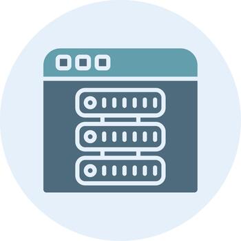 Data Sharp Line Mark Icon vector