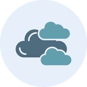 Clouds Gradient Style Element Art vector