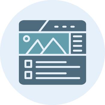 Web Design Color Block Badge Design vector