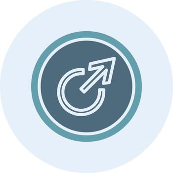 salida flecha dibujado a mano bosquejo símbolo Arte vector