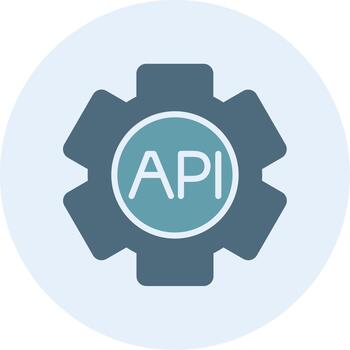 API App Focused Design Graphic vector
