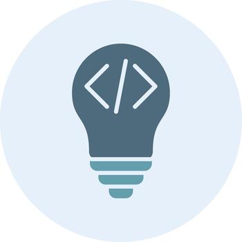 Bulb Muted Color Design Element vector