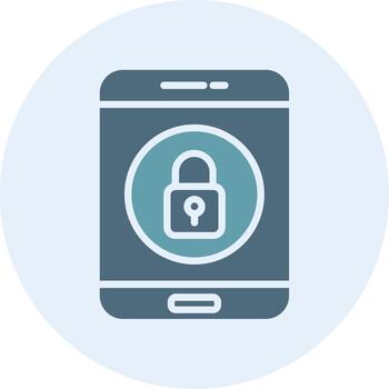 Lock Futuristic UI Mark Symbol vector