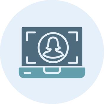 Profile 3D Interface Shape Icon vector