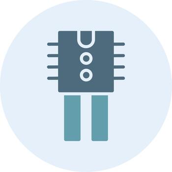 Transistor Clean UI Concept Badge vector