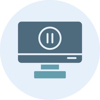 Pause Interactive UI Design Symbol vector