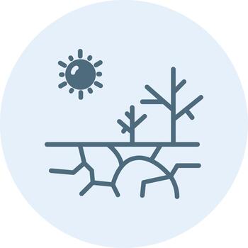 Drought Digital Tech Element Icon vector