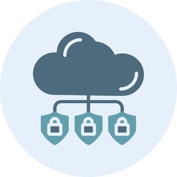 Cloud Computing Mobile App Illustration Icon vector