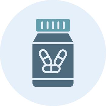 Pill Jar Interactive UI Design Symbol vector
