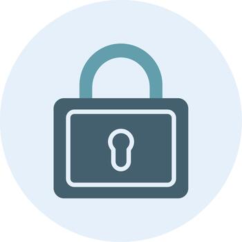 Lock Minimal UI Element Icon vector