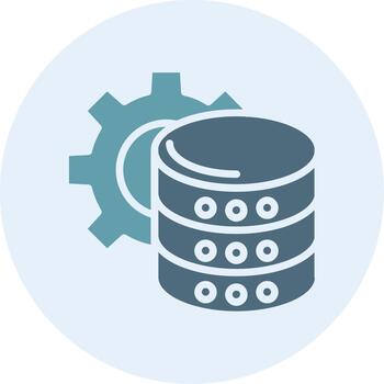 Data Management Tech Styled Form Icon vector