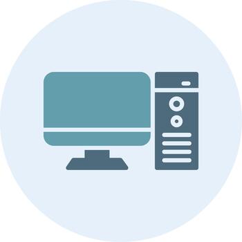 Computer Elegant Shape Symbol Form vector