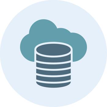 Cloud Storage Gradient Color Form Shape vector