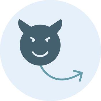 Evil Soft Outline Graphic Form vector