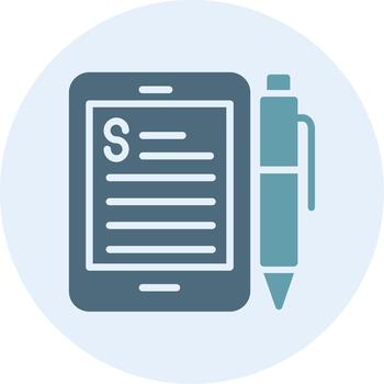 Content Writing Clean Frame Object Design vector