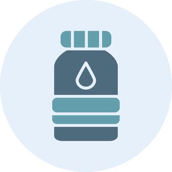 Water Bottle Minimal UI Element Icon vector
