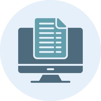 en línea documentación dibujado a mano bosquejo símbolo Arte vector