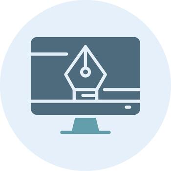 Graphic Design Minimal UI Element Icon vector