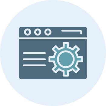 Browser Futuristic UI Mark Symbol vector