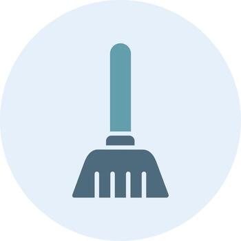 Feather Duster Minimal UI Element Icon vector