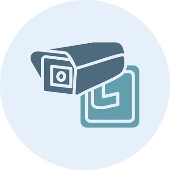 seguridad cámara monótono bosquejo diseño gráfico vector