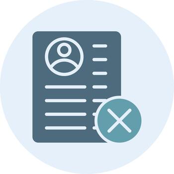 Rejected Interface Line Graphic Element vector