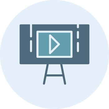 Presentation App Focused Design Graphic vector