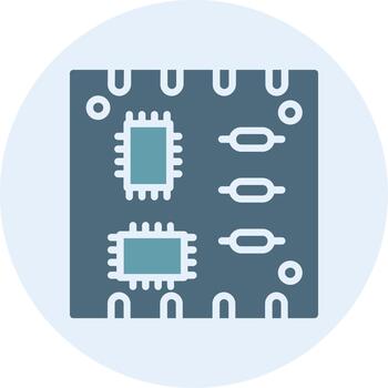 Pcb Board Minimal UI Element Icon vector