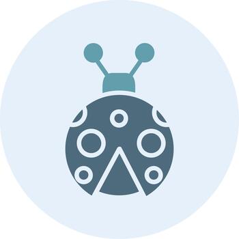 Ladybug Soft Outline Graphic Form vector