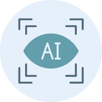 AI Abstract UI Visual Element vector