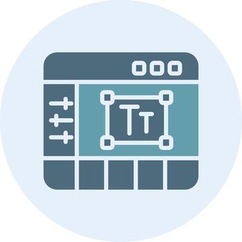 Text Editor Gradient Themed Symbol Design vector